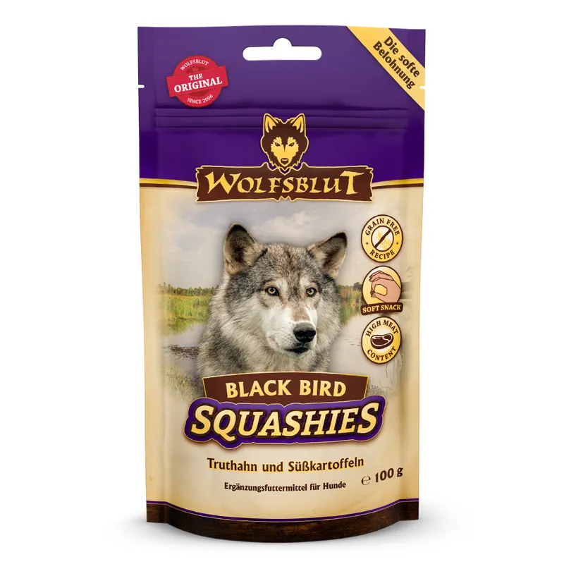 WOLFSBLUT Snack Squashies Black Bird 100 g Beliebt